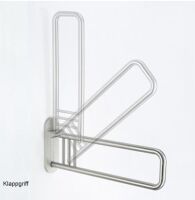 Provex Klappgriff mit Toilettenpapierhalter, satiniert,...