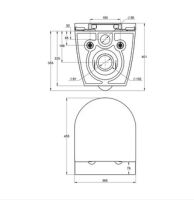 Treos Keramik Tiefspül - WC spülrandlos Ausführung kurz - ERGOSPACE