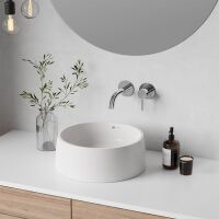 Steinberg 100 1801 Waschtisch-Armatur-Einhebelmischer, Ausladung 165 mm mit Nano