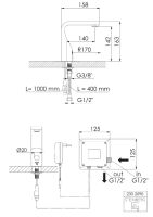Steinberg 230 2090 Waschtisch-Armatur mit Infrarot-Sensor