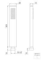 Steinberg 099 9675 Handbrause mit Easy-clean mit Nano