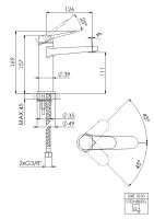 Steinberg 340 1010 Waschtisch Einhebelmischer ohne Ablaufgarnitur