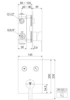 Steinberg 390 2221 3 Unterputz-Einhebelmischer ¾