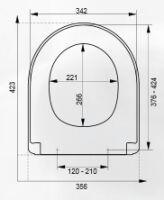 kompatibler WC Sitz Kadett 300 S Flat weiss
