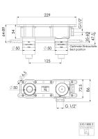 Steinberg Waschtisch Wand-Einhebelmischer mit Farbhülse