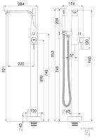 Steinberg 290 1162 Freistehnde Wannen Armatur
