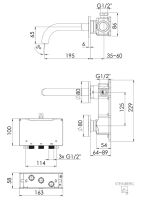 Steinberg 100 1814 E Vollelektronische Wand-Waschtisch-Armatur