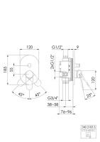 Steinberg 340 2103 3 Fertigmontagset für Wanne/Brause