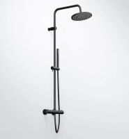 Steinberg 340 2721 Brauseset komplett mit Thermostatarmatur, mit Regenbrause (mit Easy Clean) und Handbrause