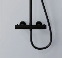 Steinberg 340 2721 Brauseset komplett mit Thermostatarmatur, mit Regenbrause (mit Easy Clean) und Handbrause