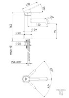 Steinberg 341 1010 Waschtisch-Einhebelmischer ohne Ablaufgarnitur