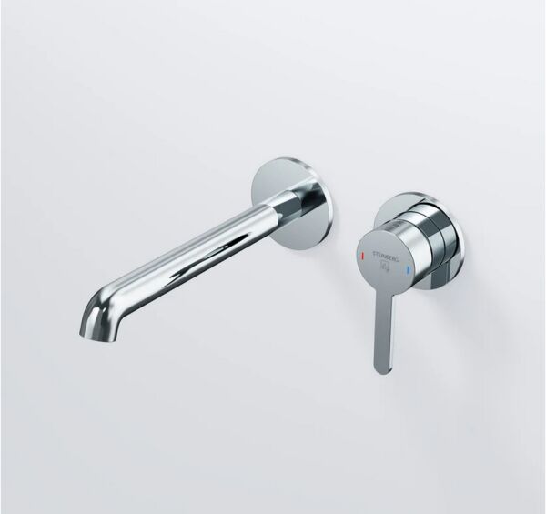 Steinberg 341 1814 3 Waschtisch-Wand-Einhebelmischer (Fertigmontageset)