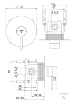 Steinberg 341 2250 3 Fertigmontageset für Brause-Einhebelmischer