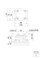 Steinberg 340 1162 Freistehende Wannen-Armatur