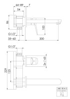 Steinberg 340 1814 3 Waschtisch-Wand-Einhebelmischer