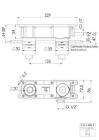 Steinberg 340 1814 3 Waschtisch-Wand-Einhebelmischer