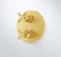 Steinberg 250 4133 3 Fertigmontageset für Unterputzthermostat mit 2-Wege-Umsteller