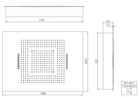 Steinberg 390 6831 Sensual Rain Regenpaneel 600 mm x 800 mm