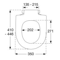 kompatibler WC Sitz Pressalit Delight 492 mit Absenkautomatik mit Nano