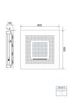 Steinberg 390 6610 Sensual Rain Regenpaneel 600 mm x 600 mm