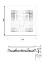 Steinberg 390 6612 Sensual Rain Regenpaneel 600 mm x 600 mm