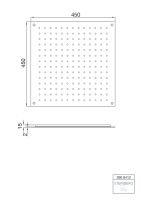 Steinberg 390 6412 Relax Rain Regenpaneel 450 mm x 450 mm, poliert