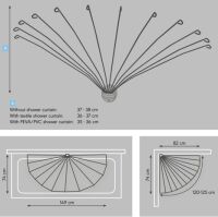 Sealskin Regenschirm Duschvorhangstange