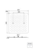 Steinberg 390 5502 Relax Rain Regenpaneel 500 mm x 500 mm, poliert