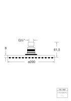 Steinberg 100 1687 Regenbrause ø 200 mm x 8 mm