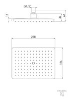Steinberg 342 1686 Regenbrause 186*258mm