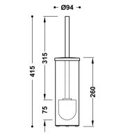 Tres Boden-WC-Bürstenhalter-16133602
