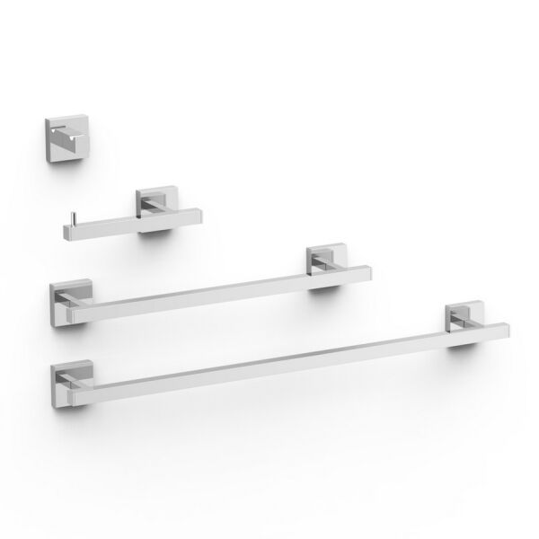 Tres Set bestehend aus 2 Handtuchhaltern + 1 Papierhalter ohne Deckel + 1 Haken-09598101