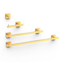 Tres Set bestehend aus 2 Handtuchhaltern + 1 Papierhalter ohne Deckel + 1 Haken-09598101