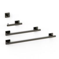 Tres Set bestehend aus 2 Handtuchhaltern + 1 Papierhalter ohne Deckel + 1 Haken-09598101