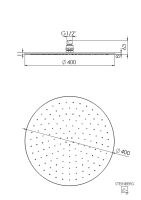 Steinberg 100 1689 Regenbrause ø 400 mm x 8 mm