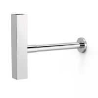 Tres Quadratischer Teleskopsiphon mit Sichtfenster und...