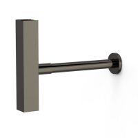 Tres Quadratischer Teleskopsiphon mit Sichtfenster und Stutzen für Waschbecken-10710342