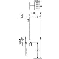 Tres SLIM Bausatz 2-Wege-Unterputz-Einhebelmischer Rapid-box für die Dusche-20238004