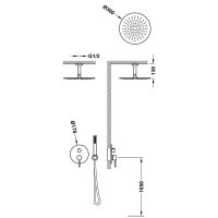 Tres STUDY Bausatz 2-Wege-Unterputz-Einhebelmischer Rapid-box für die Dusche