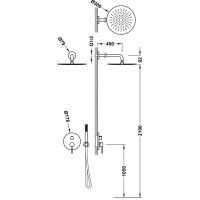 Tres STUDY Bausatz 2-Wege-Unterputz-Einhebelmischer Rapid-box für die Dusche-26238004
