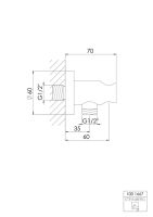 Steinberg 100 1667 Brause-Wandhalter