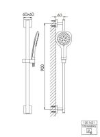 Steinberg Serie 120 1621 Brausegarnitur, Handbrause...