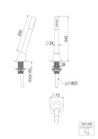 Steinberg 100 1630 Schlauchdurchführung für Wannenrand