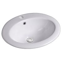 LAVABO A/S Gino 51 Einbauwaschtisch mit Hahnloch und...