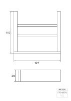 Steinberg 460 2201 Seifenhalter mit Glas