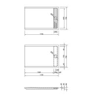 Schr&ouml;der Easytray E Rechteckduschwanne 120 &times;...