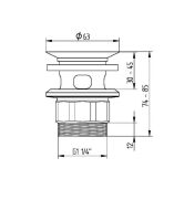 Avenarius Siebventil 1 &frac14;&ldquo; mit &Uuml;berlauf...