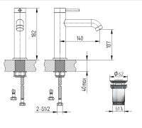 Avenarius Waschtisch-Einhebelmischbatterie LINIE 280