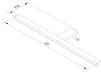 Fackelmann LED-Leuchte 50 x 11,5 x 3,7 cm