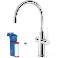 Tres KITCHENS Einhebel-Küchenarmatur mit 2 Strahlarten für Leitungs- und Filterwasser-23045301